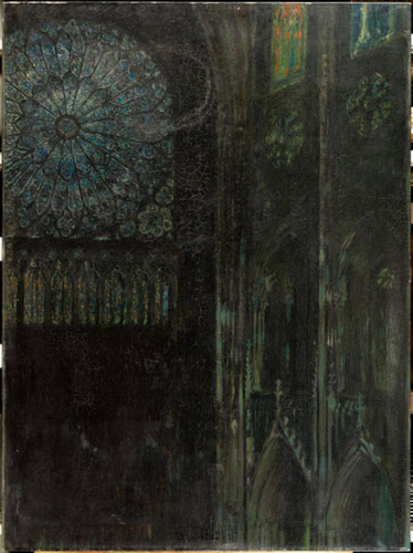 Paul Helleu - Intérieur d'église, cathédrale d'Amiens