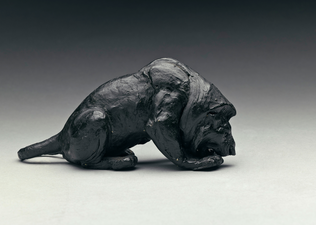 Lion accroupi - Henri Cordier