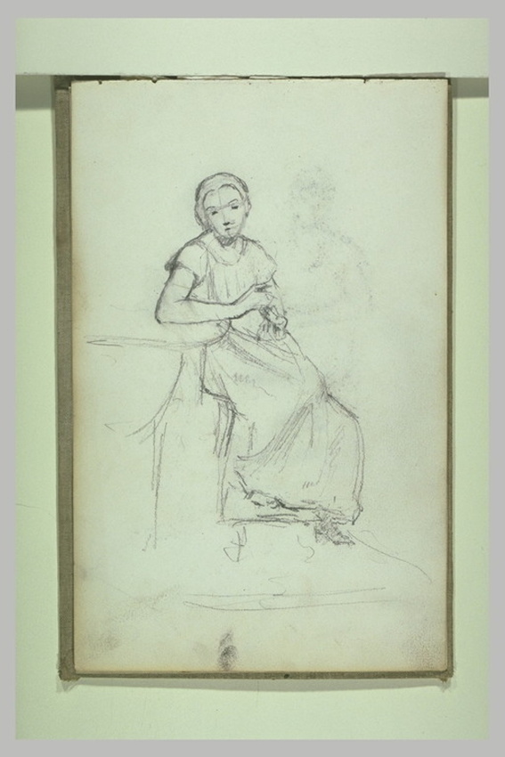 Femme assise accoudée (Seated Woman Resting on Elbows