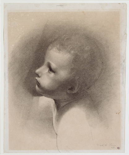 Odilon Redon、Tete de Jeune Femme de Prof Tête de jeune femme, de profil à gauche - Odilon Redon | Musée d'Orsay