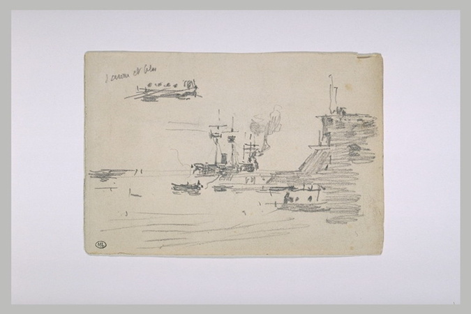 La rade de Villefranche - Eugène Boudin | Musée d'Orsay