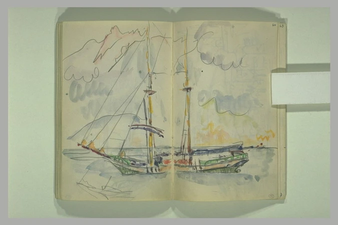 Paul Signac - Arrière d'un bateau