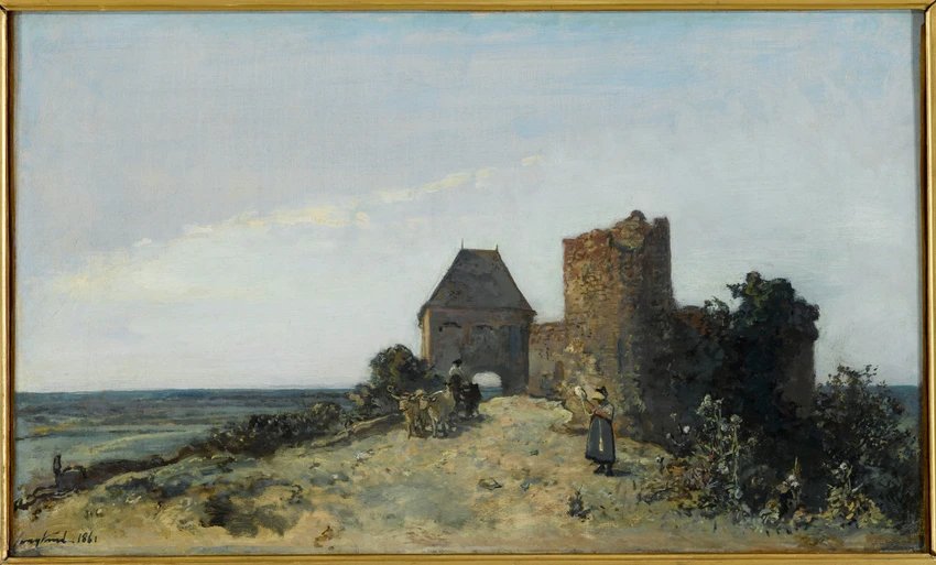 Johan Barthold Jongkind - Ruines du château de Rosemont