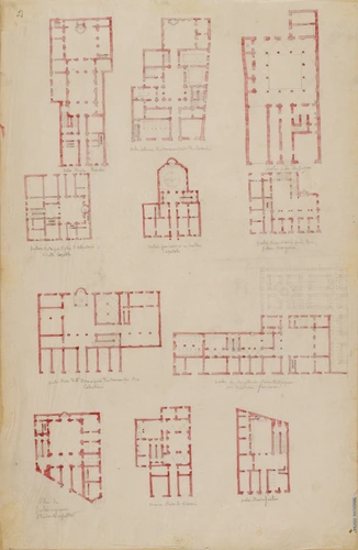 Louis Boitte - Onze plans de palais et maisons à Rome