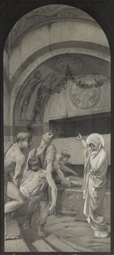 Luc Olivier Merson - Sainte Cécile ensevelit le corps de Maxime