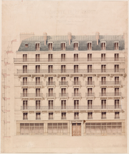Léon Bonnenfant - Propriété de Mr Janiot, 74-76 bd du Montparnasse à Paris, faça...