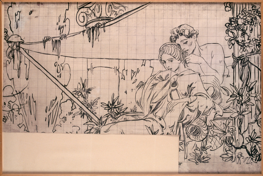 Alphonse Mucha - 'Couple de l'antiquité'