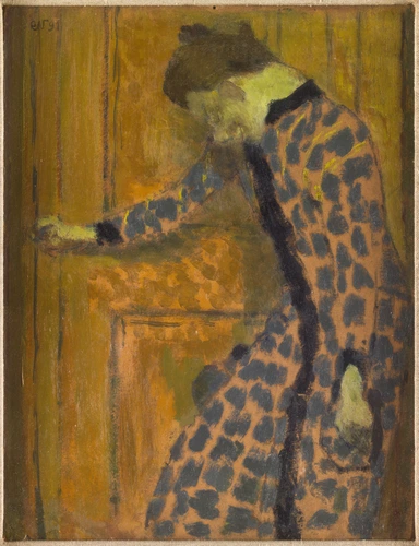Edouard Vuillard - Jeune fille, la main sur la poignée de la porte