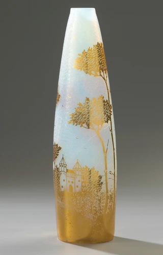 Carl Goldberg - Vase à décor de paysage