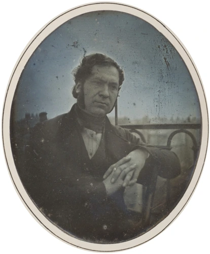 Louis Schweig - Portrait de Pierre Philibert Pompée réalisé sur la terrasse de l...