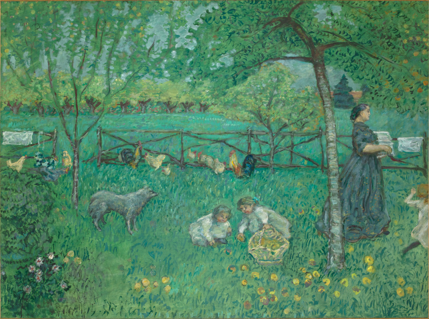 Pierre Bonnard、 La Prairie au Printemps Pierre Bonnard、 La Prairie au Printemps A Spring Landscape