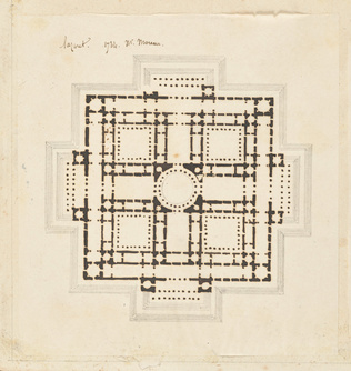 Edouard Villain - Mr Moreau, Plan d’un lazaret, 1784
