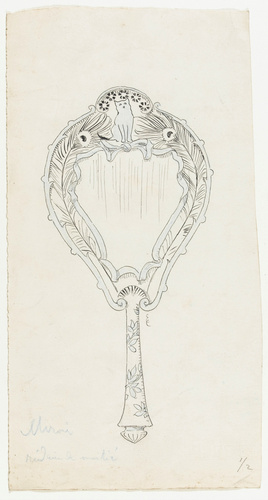 Pierre Brun - Projet de monogramme pour la Revue des Arts Décoratifs (RAD), bust...