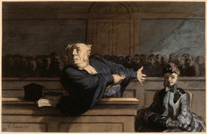 Honoré Daumier - Le Défenseur