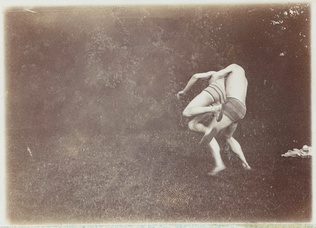 Pierre Bonnard - Corps-à-corps turbulent entre deux amis, Claude Terrasse et Hen...