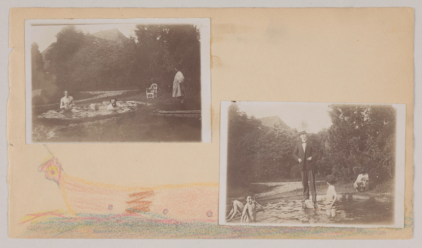 Pierre Bonnard - Claude Terrasse, Henri Jacotot et Charles Bonnard au Grand-Lemp...