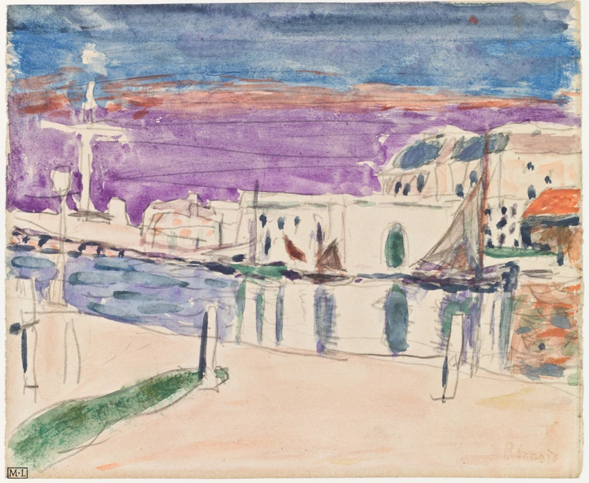 Vue du port de Saint-Tropez - Pierre Bonnard