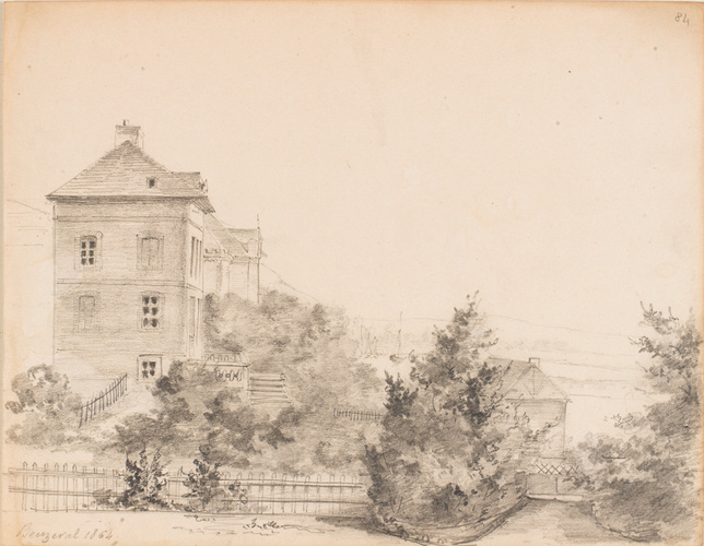 Louis Boitte - Beuzeval, vue de maison et bord de mer
