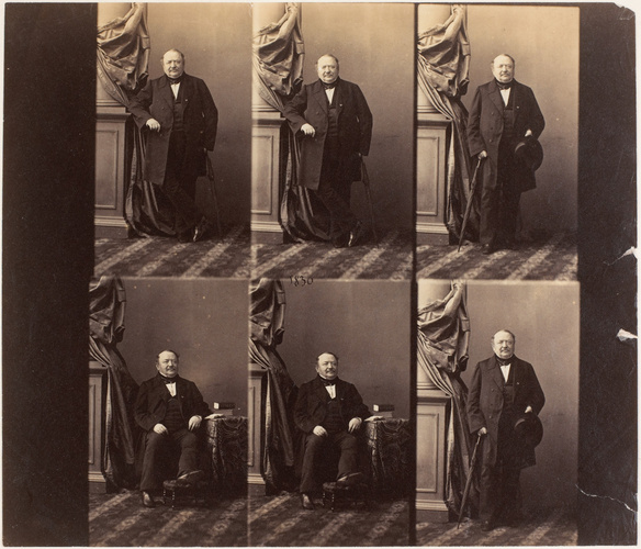 André Adolphe Eugène Disdéri - Général Boutourline en six poses, deux assis et q...
