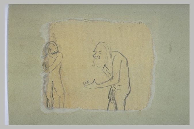 Deux silhouettes d'hommes