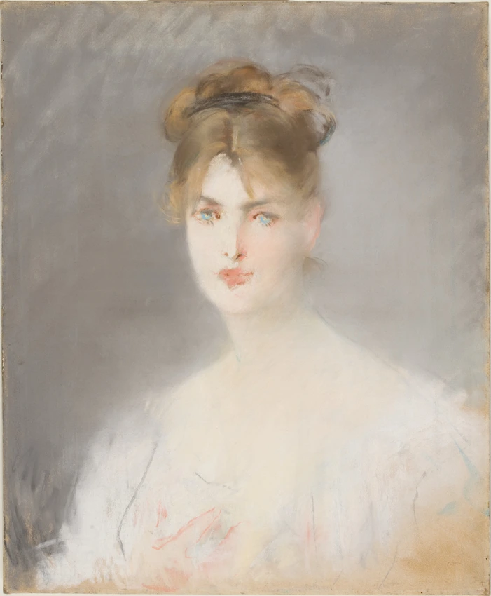 Edouard Manet - Jeune femme blonde aux yeux bleus
