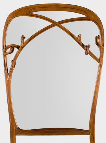 Anonyme - Cadre de miroir avec patères
