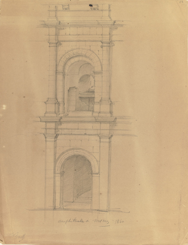Louis Boitte - Une travée de l'amphithéâtre de Nîmes