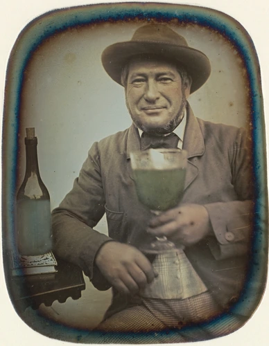 Barthélemy Thalamas - Homme au verre de vin
