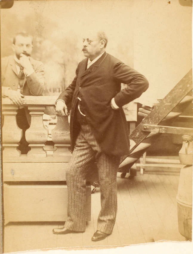 Henri Mairet - Aurélien Scholl (avec Gervex à l'arrière plan)