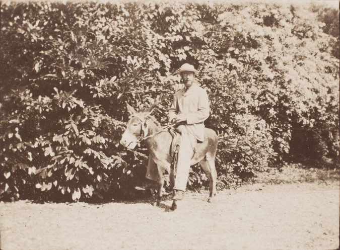 Pierre Bonnard - Bonnard sur l'âne Trotty au Grand Lemps
