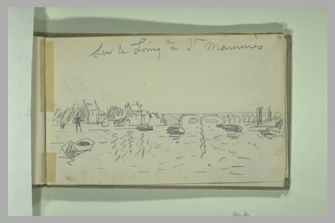 Alfred Sisley - Sur le Loing à Saint-Mammès