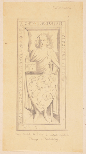 Edouard Villain - Pierre tombale de Louis le Sauteur, Allemagne