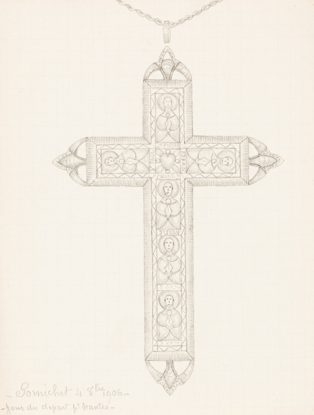 Enguerrand du Suau de la Croix - Croix avec des saints : Pierre, Paul, Jean, cu...