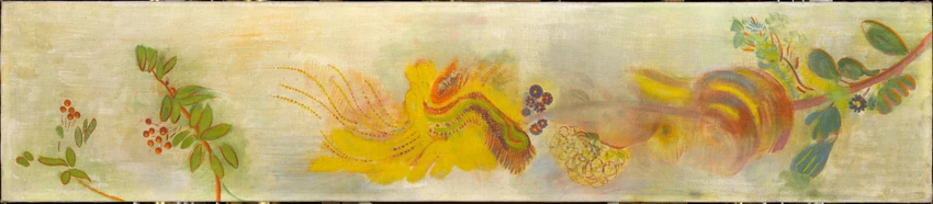 Odilon Redon - Frise de fleurs et baies