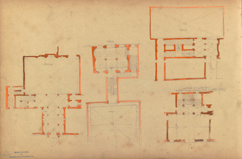 Louis Boitte - Quatre plans d'une maison à Turin