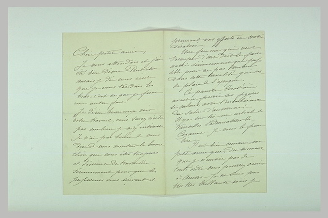 Léonide Bourges - Lettre adressée à une des élèves de Pauline Bourges