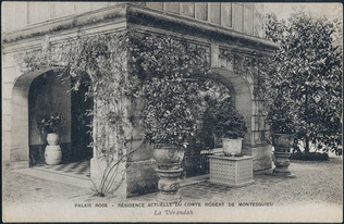 Anonyme - Le Palais rose, résidence du comte Robert de Montesquiou : la véranda