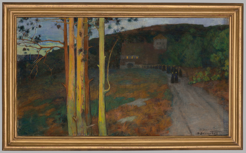 André Devambez - Procession au crépuscule