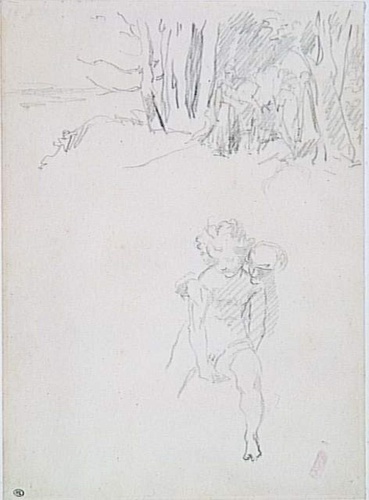 Edouard Manet - Enfant et détail de paysage