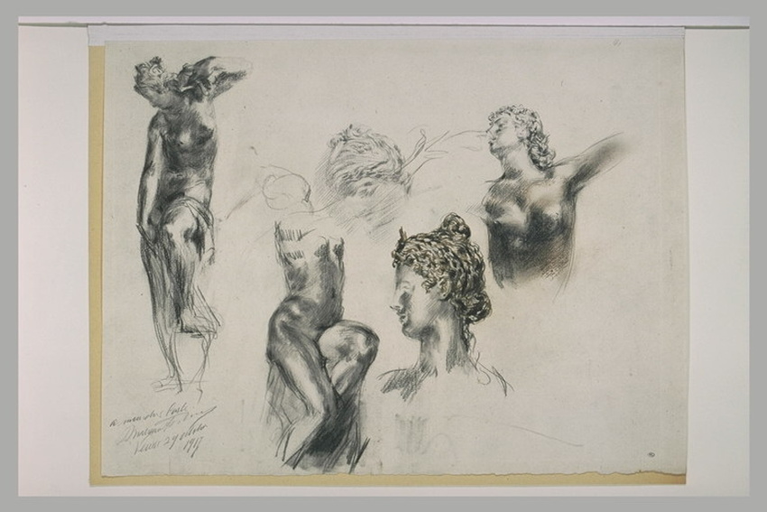 Mariano Fortuny y de Madrazo - Etudes d'après des statues