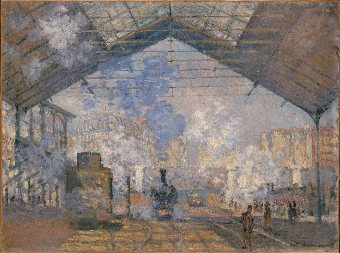 Claude Monet - La Gare Saint-Lazare}