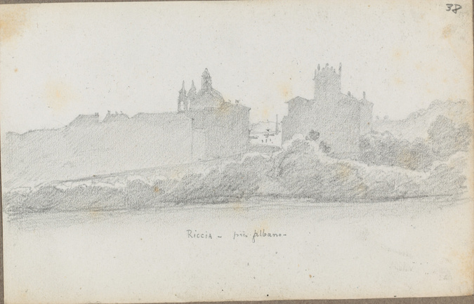 Louis Boitte - Ariccia, vue du site et du village