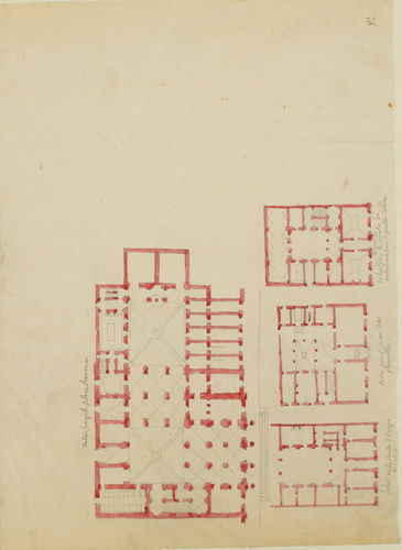 Louis Boitte - Quatre plans de palais à Rome
