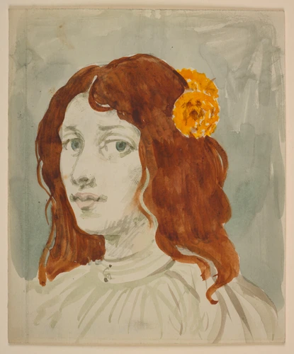 Eugène Grasset - Visage de femme (portrait ?)