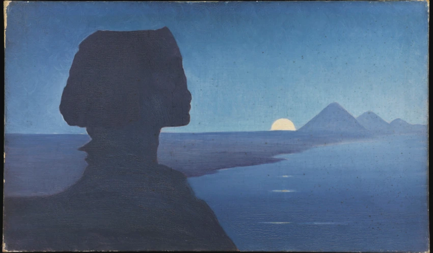 Alphonse Osbert - Paysage avec le Sphinx