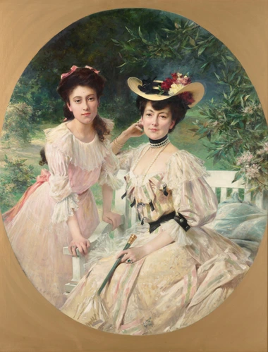 Théobald Chartran - Madame Collas et sa fille