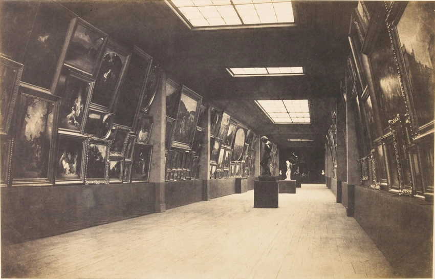 Salon de 1852, perspective de la galerie du premier étage - Gustave Le Gray