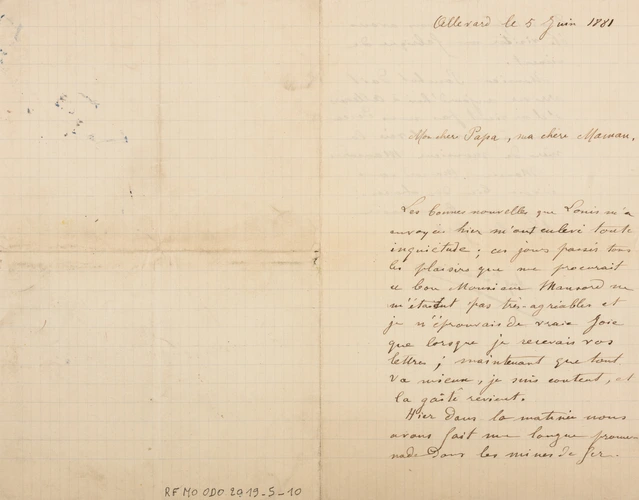 Auguste Lumière - Lettre manuscrite d'Auguste Lumière à M. et Mme Antoine Lumièr...