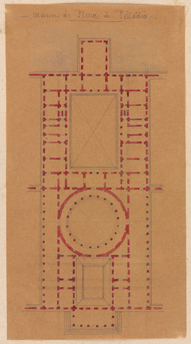 Edouard Villain - Plan de la maison de Pline, Palladio