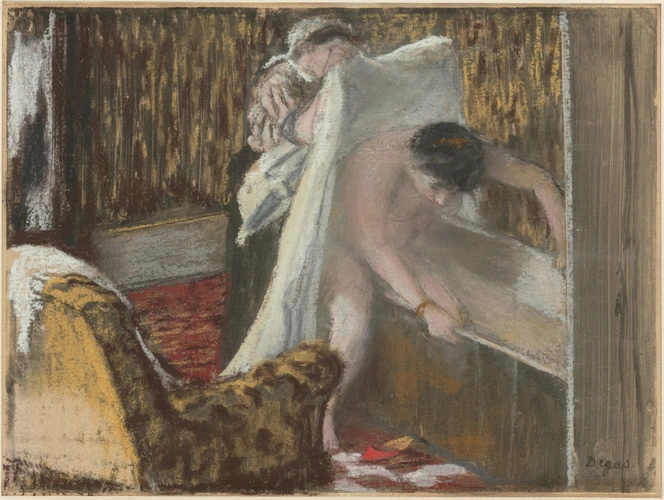 Edgar Degas - Femme sortant du bain